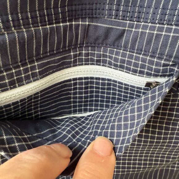 Rare Lululemon Blue Plaid Zip Fly Shorts 34 10.25” Inseam - Picture 6 of 8